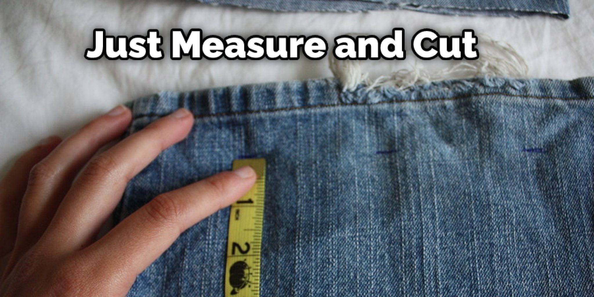 How To Shorten Jeans Without Sewing Machine