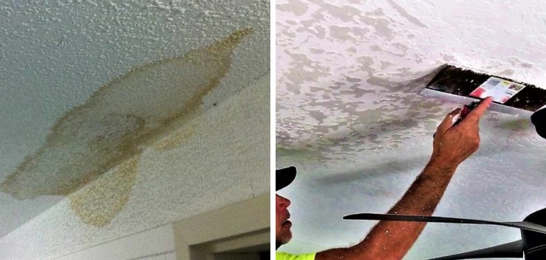 How To Repair Textured Ceiling Water Damage