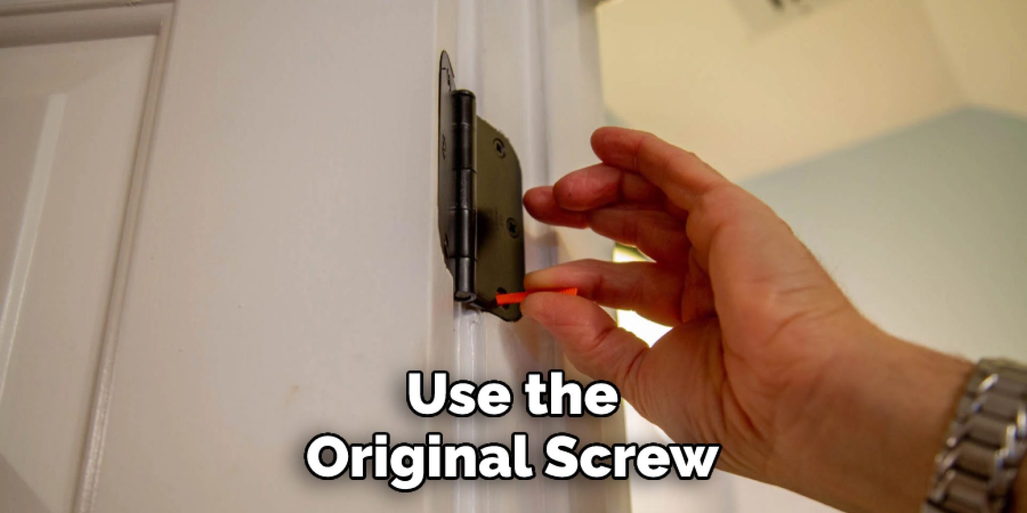 Cabinet door screws stripped