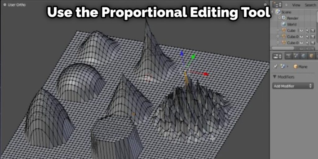 Use the Proportional Editing Tool 