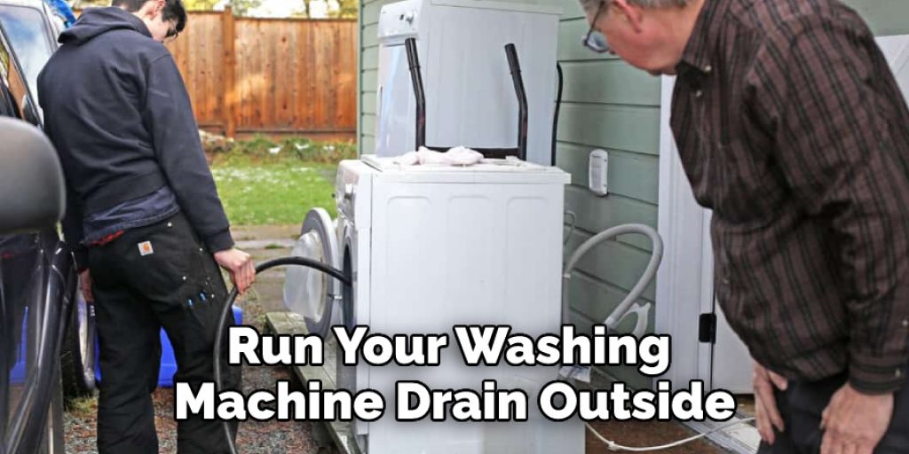 Run Your Washing Machine Drain Outside