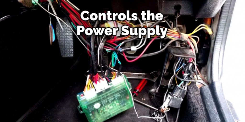 Controls the 
Power Supply 
