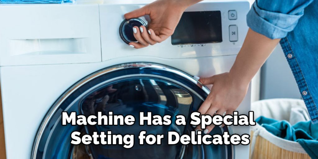 Machine Has a Special Setting for Delicates