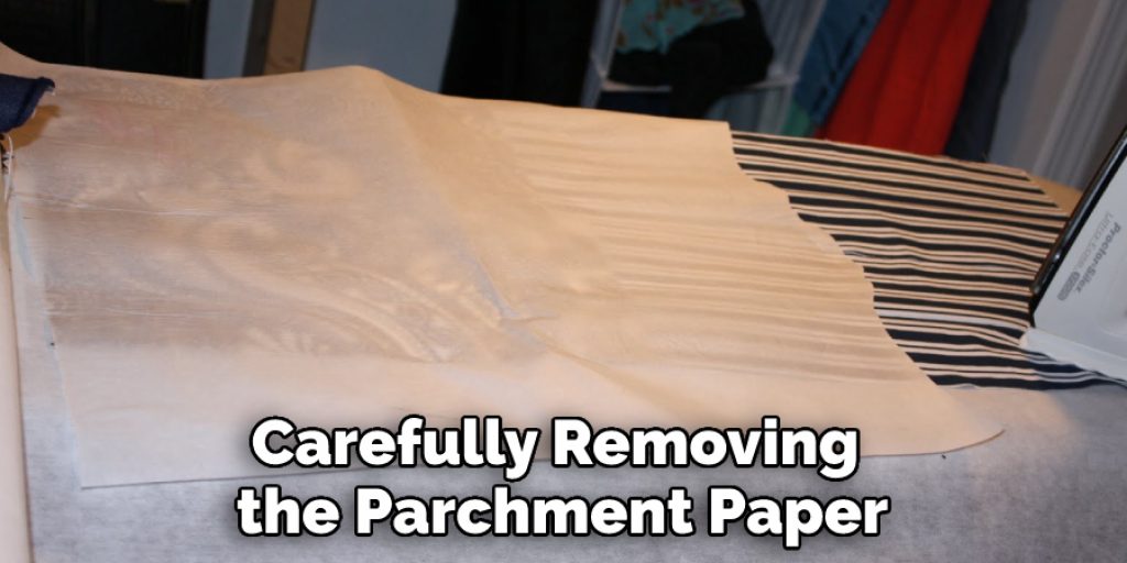 Carefully Removing the Parchment Paper