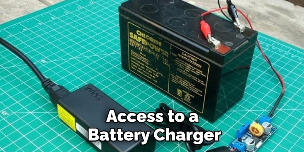 Access to a Battery Charger