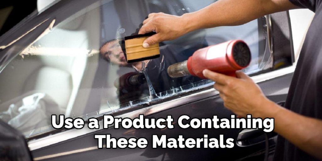 Use a Product Containing These Materials
