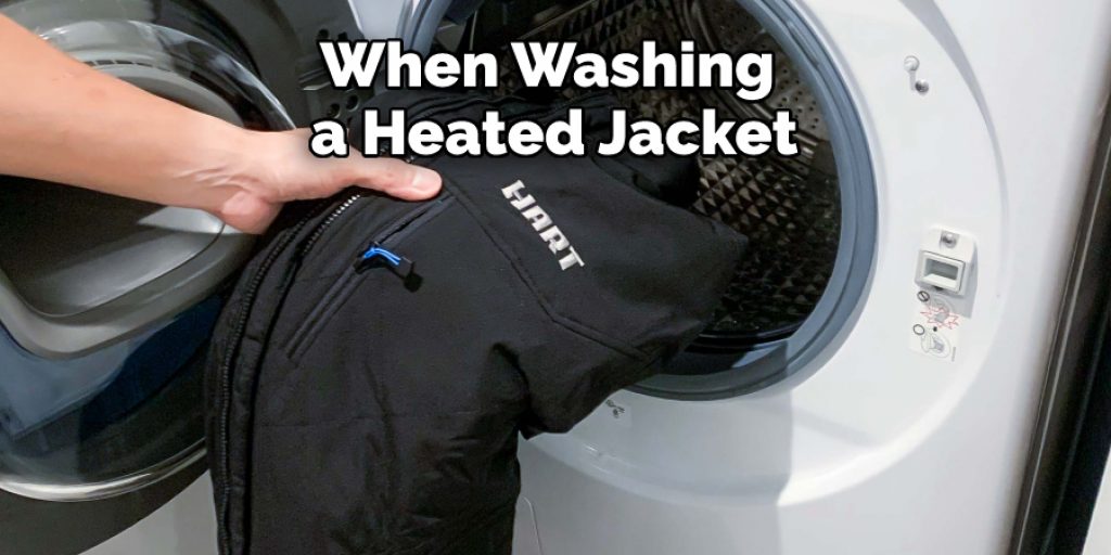 When Washing a Heated Jacket