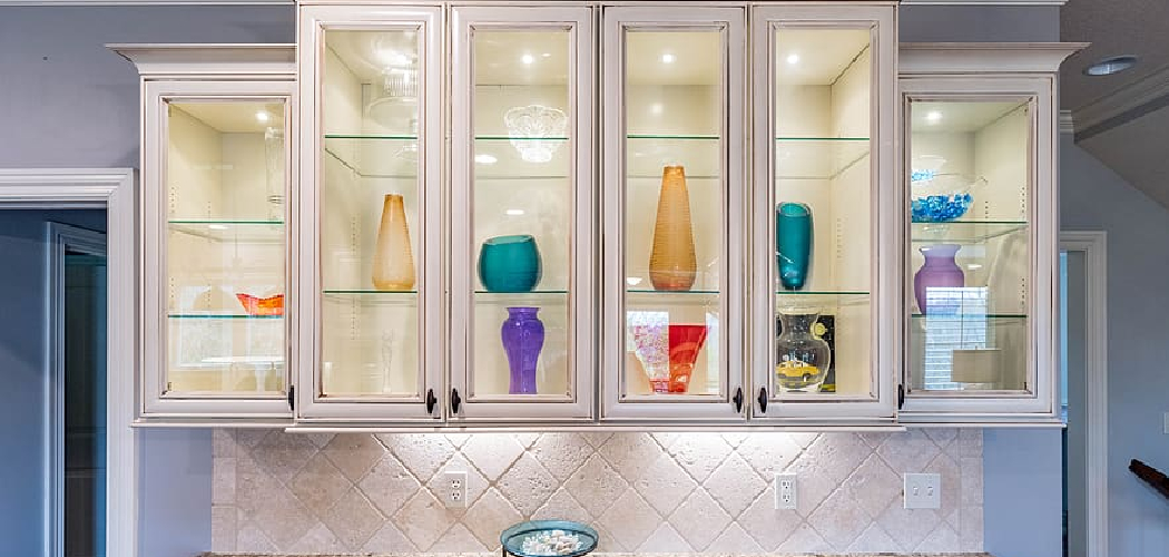 How to Cover Glass Cabinet Doors