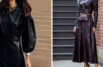 How to Style Black Leather Dress