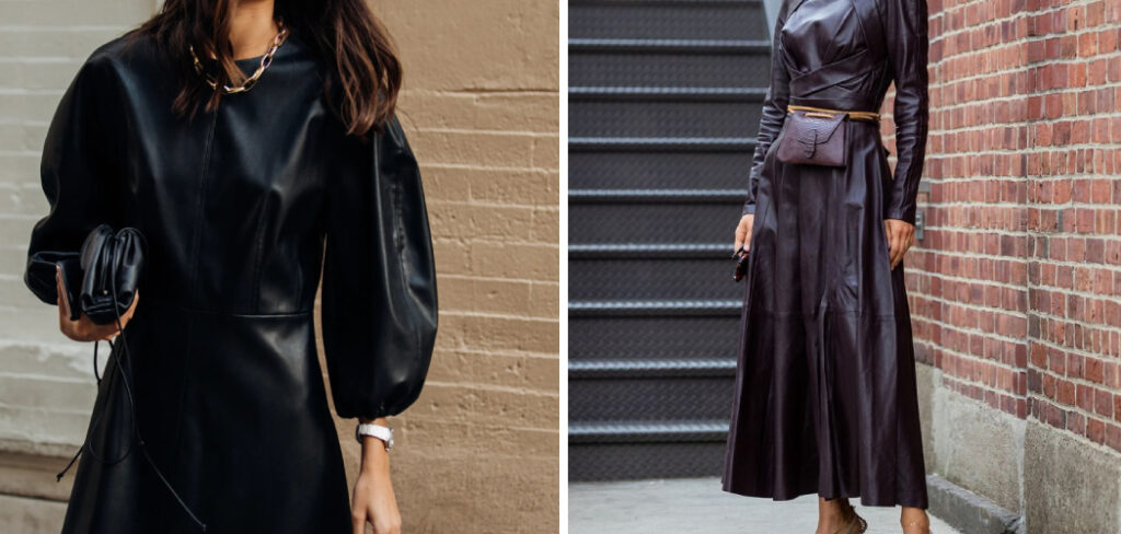 How to Style Black Leather Dress