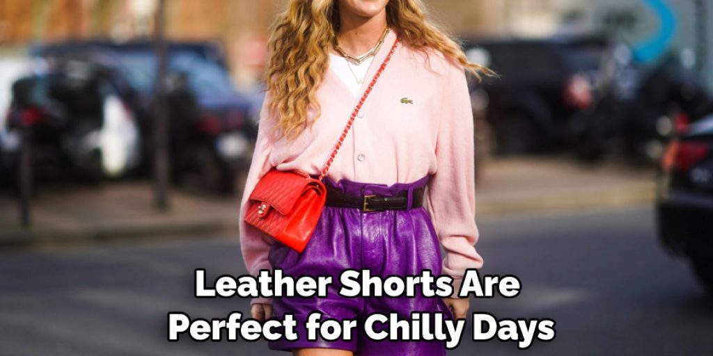 Leather Shorts Are Perfect for Chilly Days