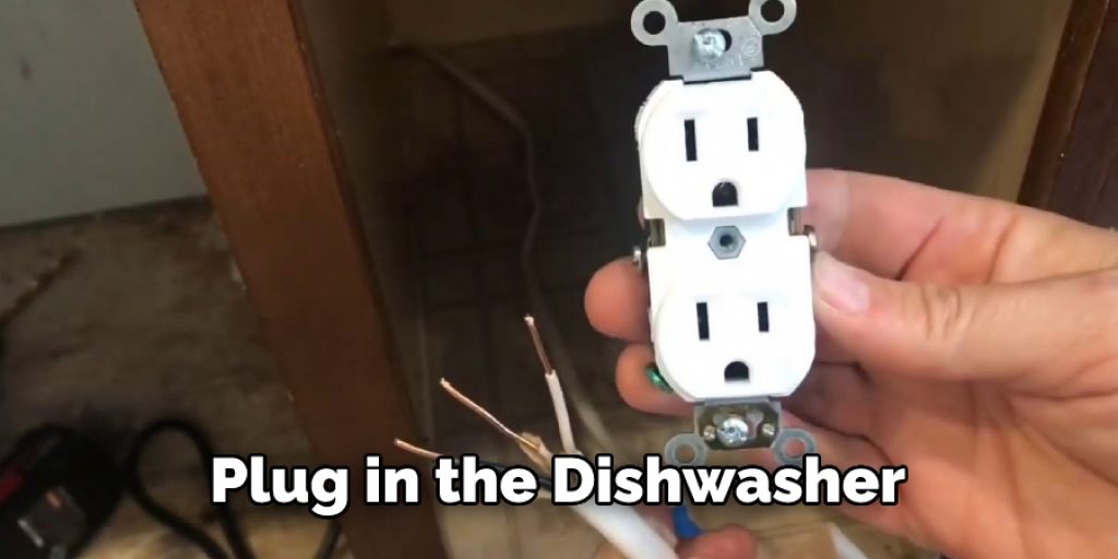 Plug in the Dishwasher 