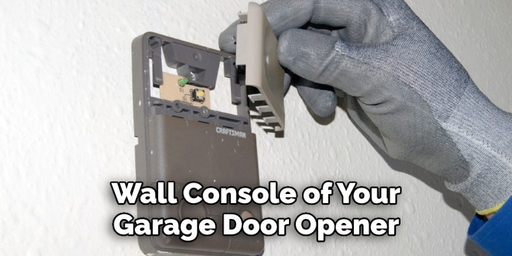 Wall Console of Your Garage Door Opener 