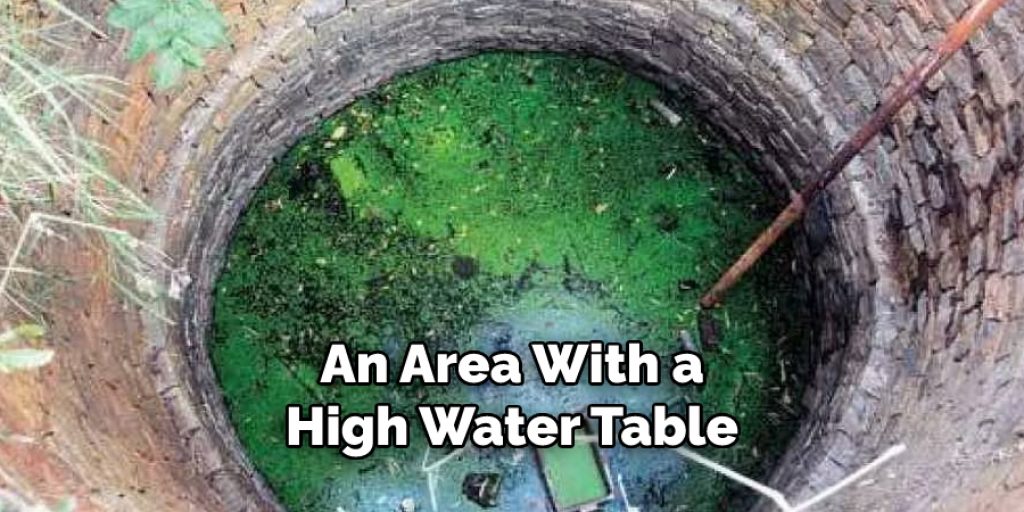 An Area With a
High Water Table