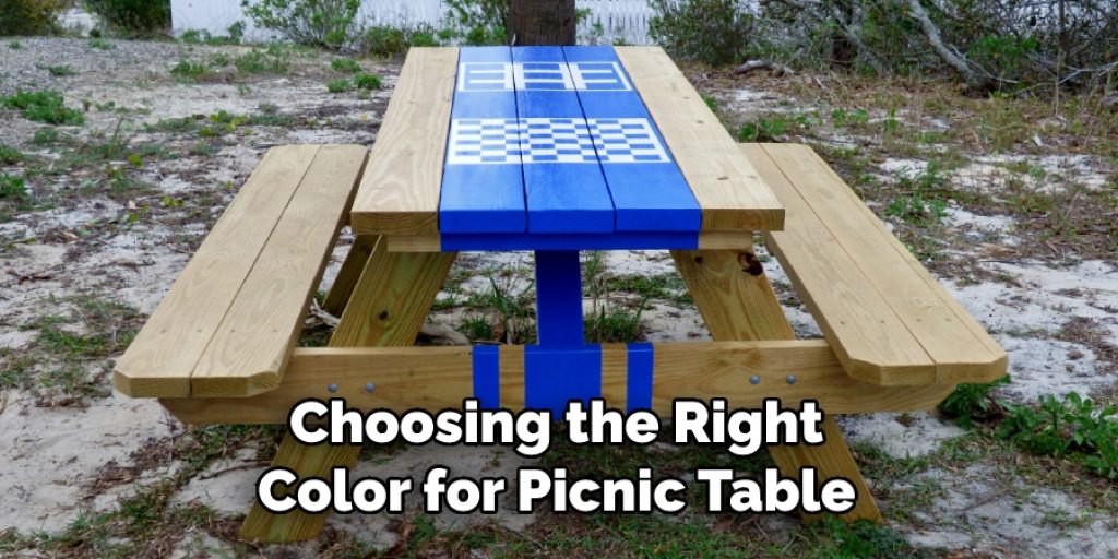Choosing the Right
Color for Picnic Table
