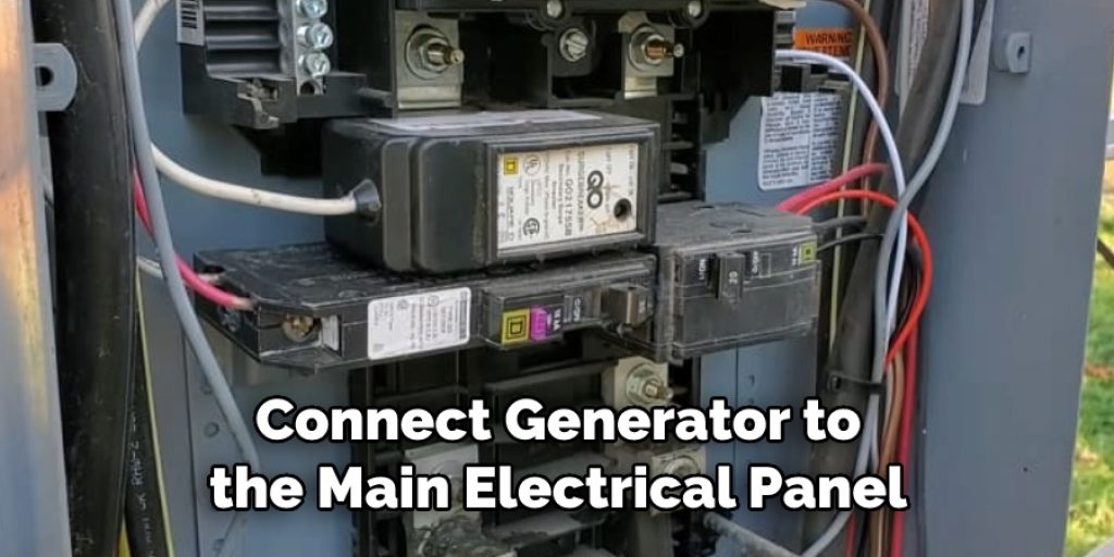Connect Generator to the Main Electrical Panel