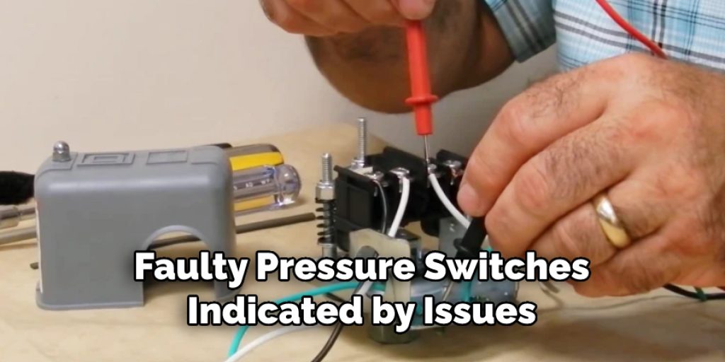 Faulty Pressure Switches
Indicated by Issues