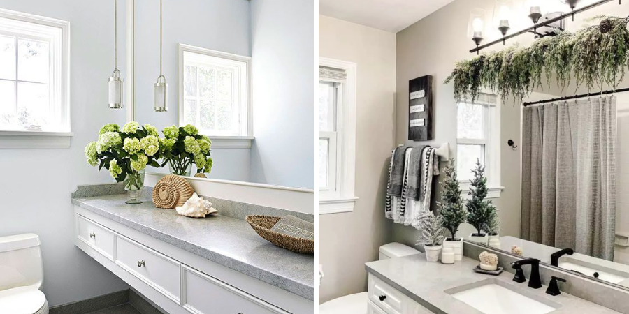 How to Decorate a Bathroom Countertop