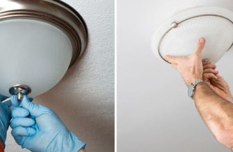 How to Remove Ceiling Light Cover No Screws