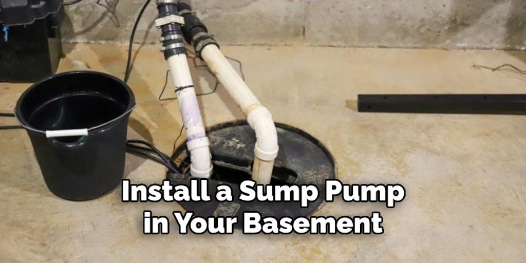 Install a Sump Pump in Your Basement