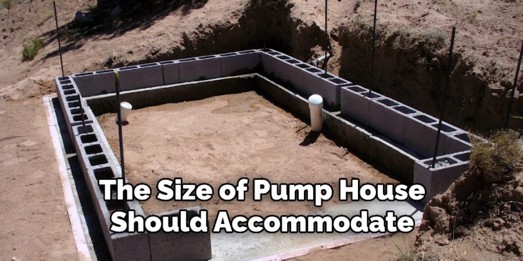The Size of Pump House
Should Accommodate