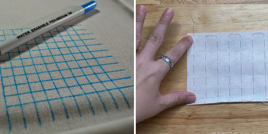 How to Grid Cross Stitch Fabric