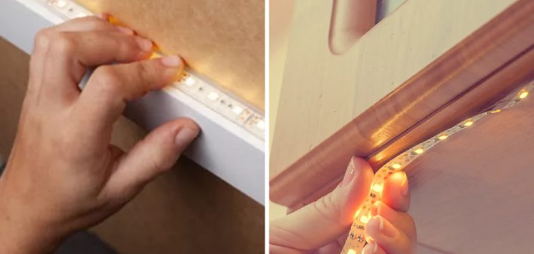 How To Hang Led Strip Lights Without Damaging Wall 4 Easy Steps   How To Hang Led Strip Lights Without Damaging Wall 767x365 