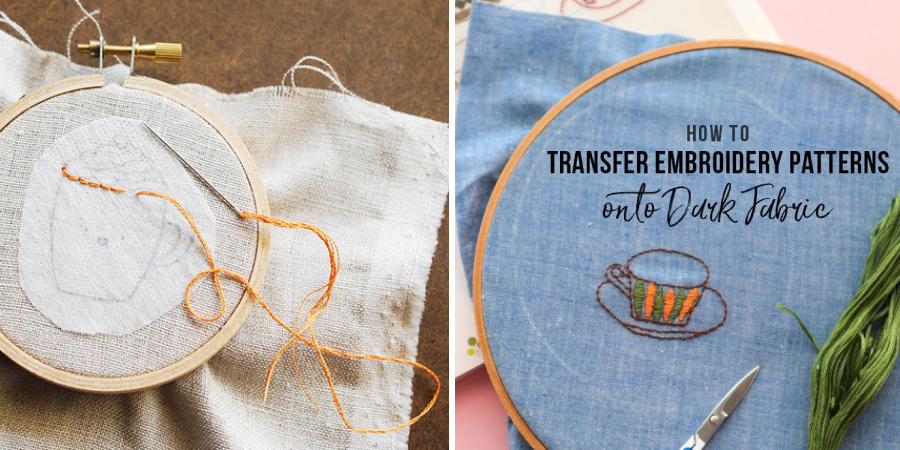 How to Transfer a Pattern Onto Fabric for Embroidery