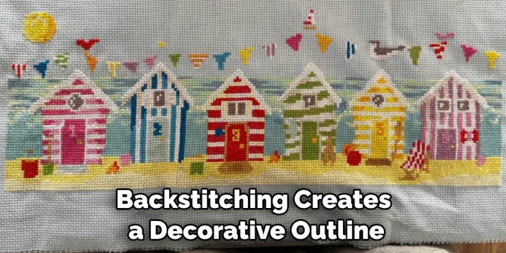 Backstitching Creates a Decorative Outline