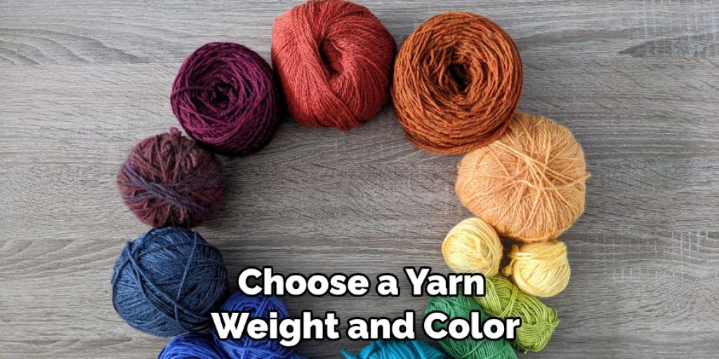 Choose a Yarn Weight and Color