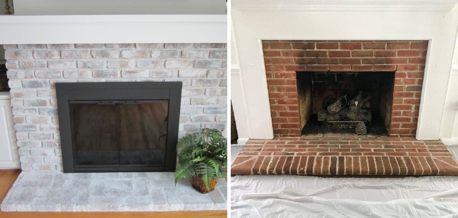 How to Limewash Brick Fireplace | 5 Step Processes (2024)