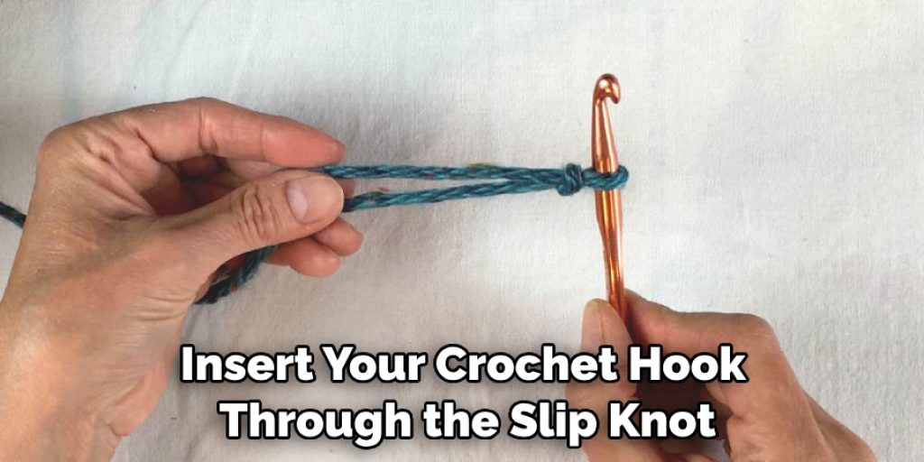 Insert Your Crochet Hook Through the Slip Knot