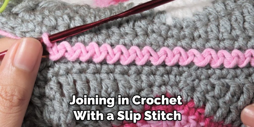Joining in Crochet With a Slip Stitch