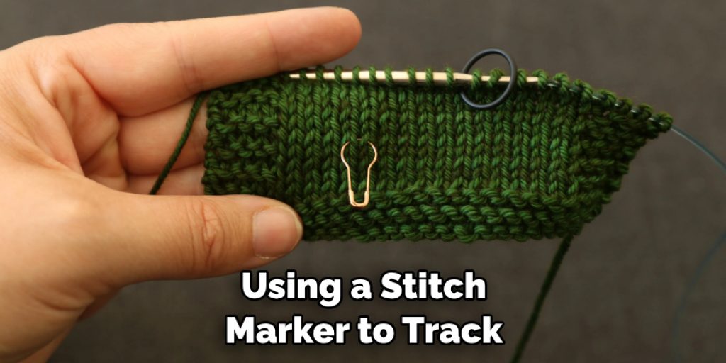 Using a Stitch Marker to Track