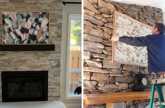 How to Hang Picture on Stone Fireplace