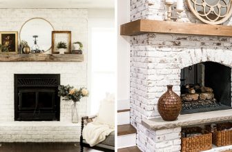 How to Whitewash a Fireplace