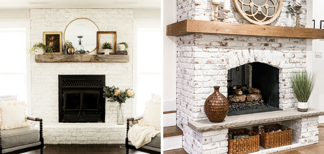 How to Whitewash a Fireplace