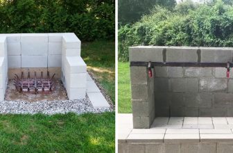 How to Build an Outdoor Fireplace With Cinder Blocks