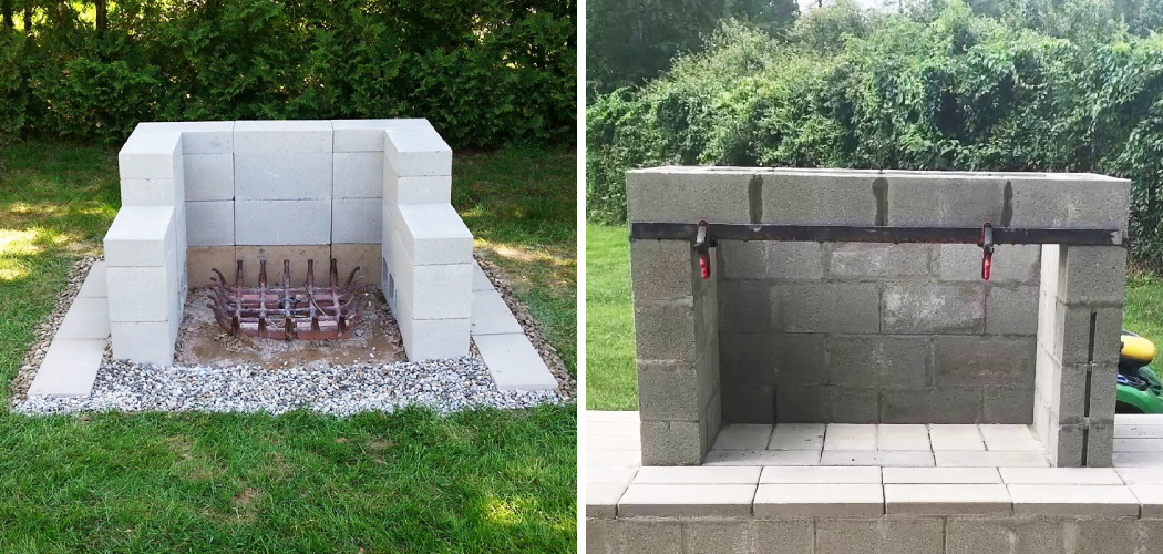 How to Build an Outdoor Fireplace With Cinder Blocks