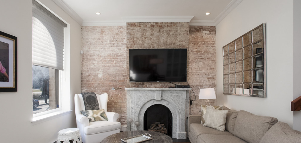 How to Hide TV Wires Over Fireplace