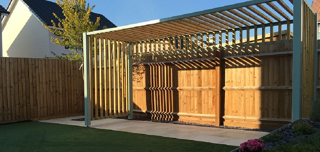 How to Paint a Pergola