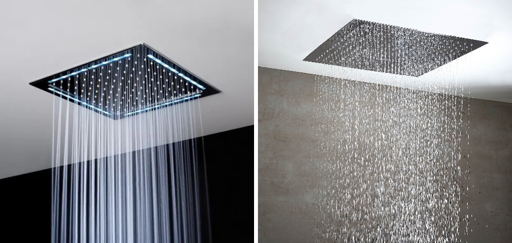 How to Install a Rain Shower Head in the Ceiling