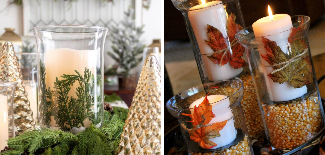 How to Decorate Hurricane Candle Holders