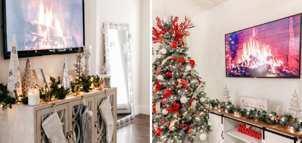 How to Decorate a TV Stand for Christmas