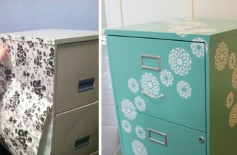 How to Decorate a File Cabinet