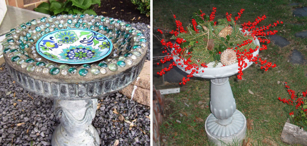 How to Decorate a Birdbath