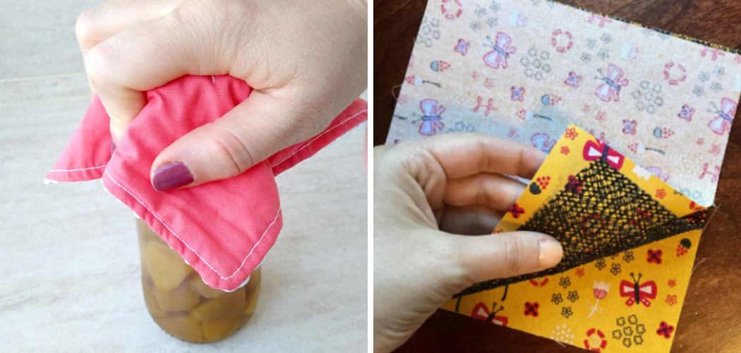 How to Sew Material on Shelf Liner for Jar Opener