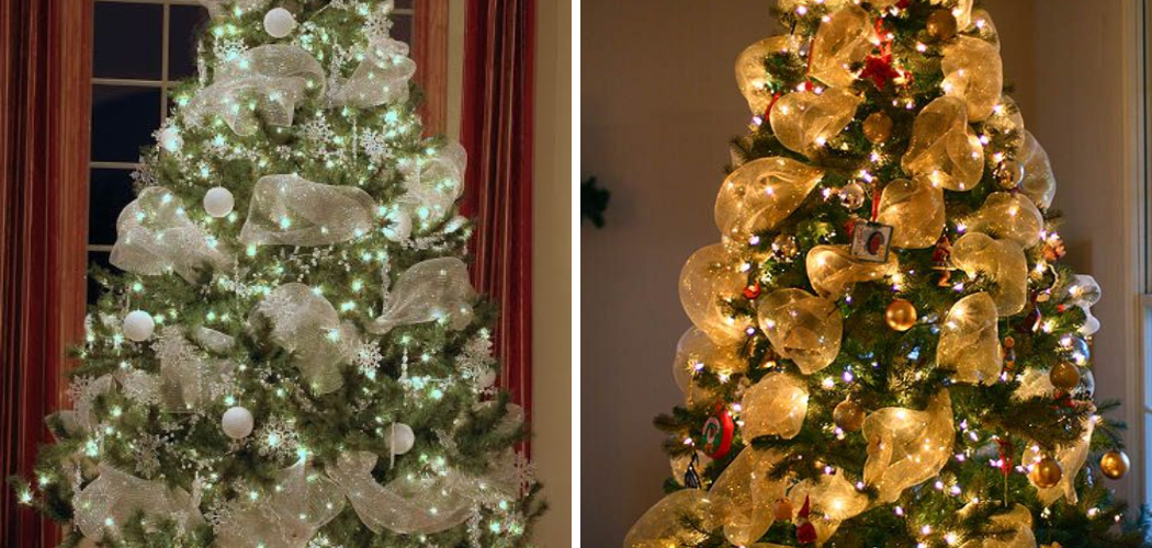 How to Decorate Tree With Mesh Ribbon