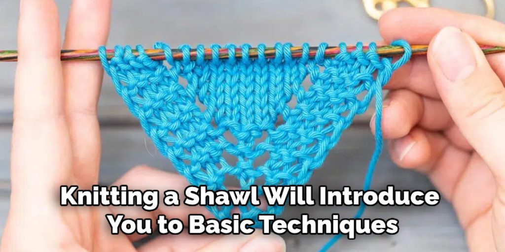 Knitting a Shawl Will Introduce 
You to Basic Techniques