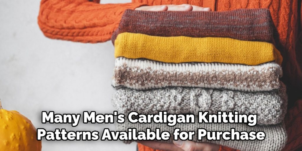 Many Men's Cardigan Knitting 
Patterns Available for Purchase